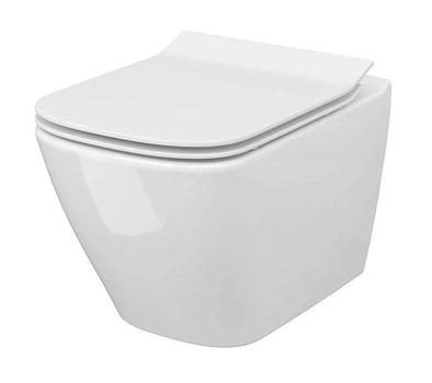 Унітаз підвісний CET B220 Cersanit City Square CleanOn з дюропластовим Slim сидінням SoftClose+QuickRelease