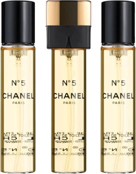 Набір змінних блоків для жінок Chanel Туалетна вода Chanel No.5 3 x 20 мл (3145891055719)