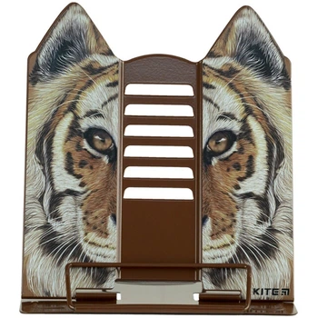 Підставка для книжок Kite Tiger "Тигр" металева коричнева (K24-390-4)