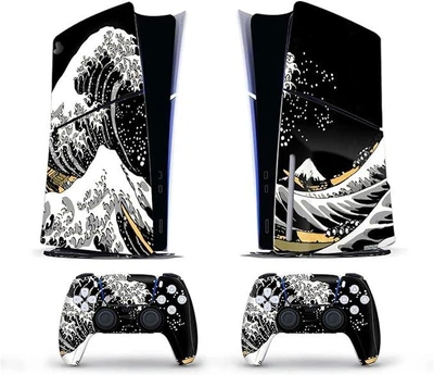 Комплект виниловых наклеек Honson (Wave) для Sony PlayStation 5 SLIM Blu-ray и Dualsense [421972818]