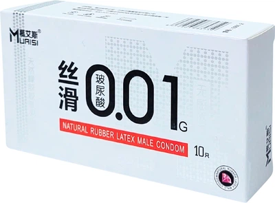 Ультратонкі презервативи Muaisi 0.01 10 шт (ROZ6400230306)