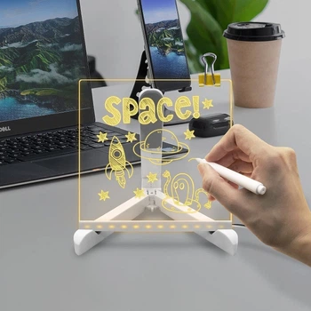 Светодиодная Доска 3D для заметок акриловая