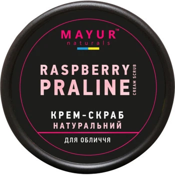 Скраб для лица Mayur Raspberry Praline Cream Scrub Малиновое пралине 50 мл (4820230953268)