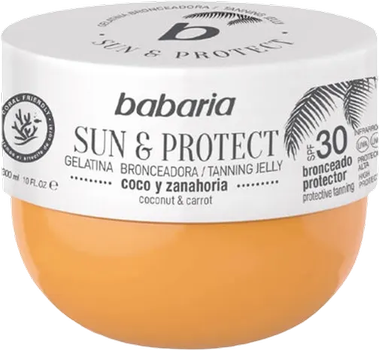 Żel do opalania Babaria Tanning Jelly Sun Protect Coconut And Carrot Spf30 300 ml (8410412490214)