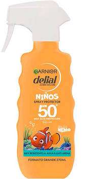 Spray przeciwsłoneczny Garnier Delial Ninos Protective Spray for children SPF50+ 270 ml (3600542527408)