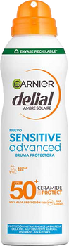 Spray przeciwsłoneczny Garnier Delial Sensitive Advanced Bruma Protectora Spf50 150 ml (3600542512978)