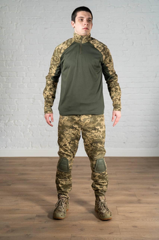 Форма военная штаны с наколенниками и убакс рип-стоп CoolMax tactical Олива Пиксель (569) , M
