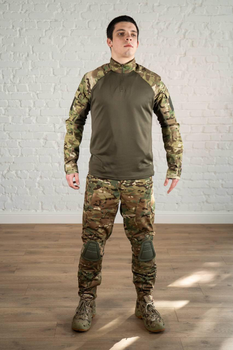 Військова форма штани з наколінниками та убакс CoolMax ріп-стоп tactical Олива Мультикам (566) , S