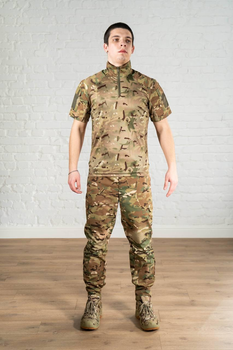 Форма армейская убакс с коротким рукавом и брюки CoolMax рип-стоп tactical Мультикам (589) , 2XL
