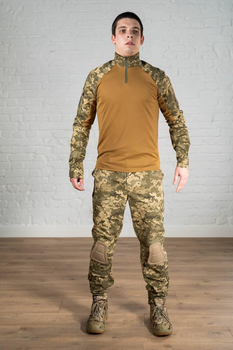 Тактична форма убакс та штани з наколінниками CoolMax ріп-стоп tactical Піксель Койот (570) , M