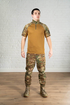 Тактична форма штани та убакс з коротким рукавом CoolMax ріп-стоп tactical Мультикам Койот (591) , S