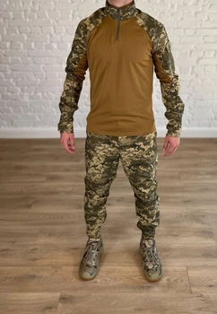 Форма військова убакс зі штанами tactical ріп-стоп CoolMax Піксель Койот (560) , L