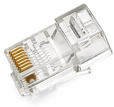 Złącze Ugreen RJ-45 8P/8C Cat 5/5e UTP 50 szt Transparent (6957303823314)