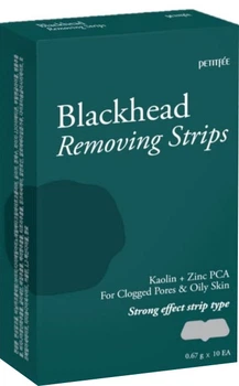 Полоска для удаления черных точек на носу Petitfee Blackhead Removing Strips 10 шт (8809508850948)