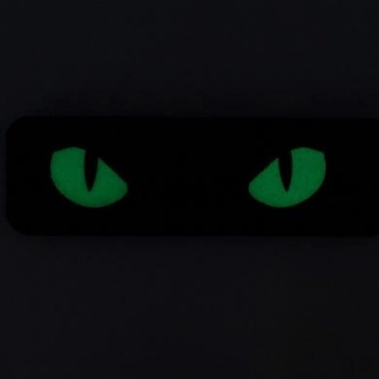 M-Tac нашивка Cat Eyes Laser Cut Black/GID