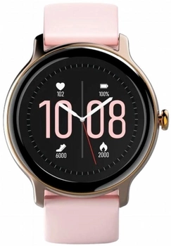 Smartwatch Hama Fit Watch 4910 Różowe złoto (4047443486349)