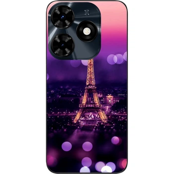 Силиконовый чехол SMTT для Tecno Spark Go 2024 (BG6) с картинкой Париж ночью