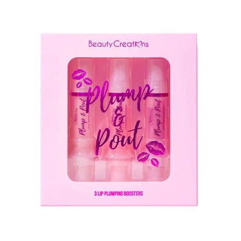 3 Блеска для увеличения объема губ в наборе Beauty Creations Plump & Pout Lip Plumping Boosters