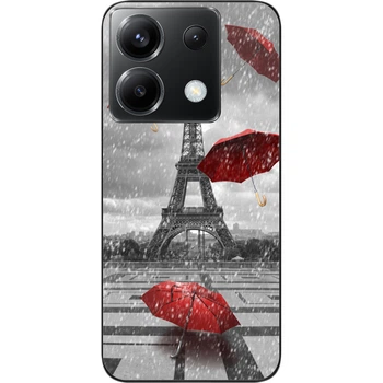 Бампер силиконовый чехол SMTT для Xiaomi Poco X6 5G с картинкой Париж
