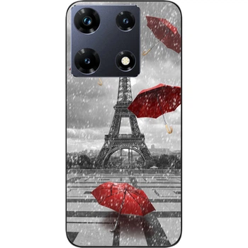 Бампер силиконовый чехол SMTT для Infinix Note 30 Pro 4G (X678B) с картинкой Париж