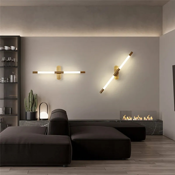 Бра настенное LED YG916/1000-ab-k Латунь 7х5х100 см.