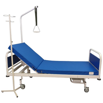 Кровать медицинская функциональная Riberg АН5-11-02 2-х секционная с металлическими ламелями для лечения и реабилитации пациентов (комплект)