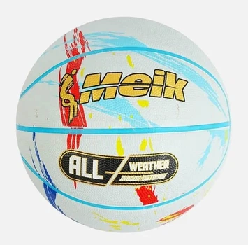 М`яч баскетбольний C 56005 вага 550 грамів, матеріал PVC, розмір №7 Синьо білий