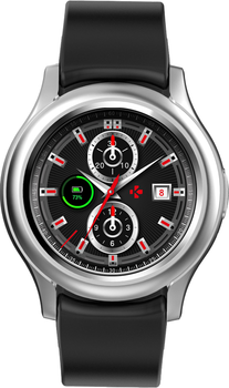 Smartwatch MyKronoz ZeRound3 Srebrno-Czarny (7640158014653)