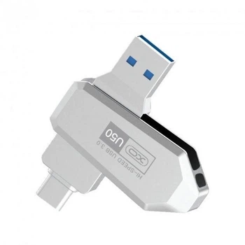 Флеш память USB XO U50 Type C 32 GB USB 3.0 Steel (32557_2918114)