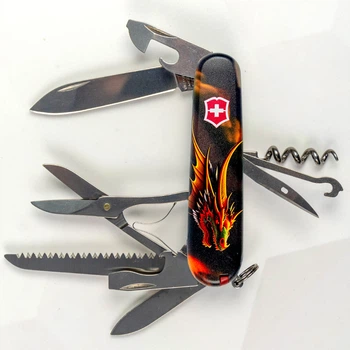 Складной нож Victorinox Huntsman Zodiac - "Дракон", 15-в-1, артикул Vx13713.3_Z3210p