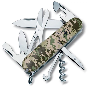 Складной швейцарский нож Victorinox Climber UA camouflage Pixel 14in1 Vx13703.3_W3940p
