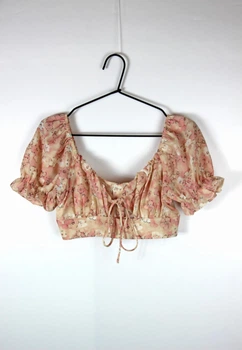 Топ Missguided TW631328 38 рожевий квіти