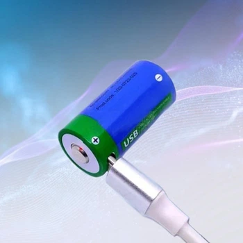 Аккумулятор с зарядкой через Type-C Quantum CR I23A литий-ионный USB Li-ion 3.7V 450mAh case