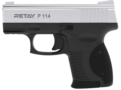 Стартовый шумовой пистолет RETAY P114 nickel (9 мм)