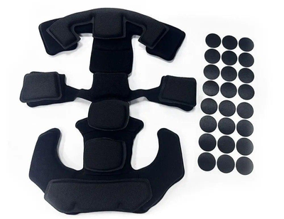 Комплект: подвесная система Team Wendy + противоударные подушки для шлема, черный