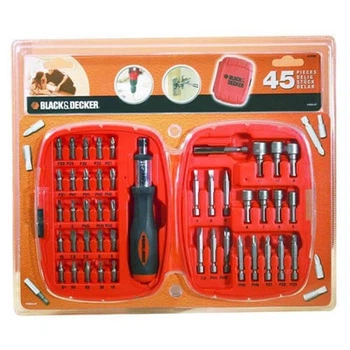 Набор бит 45 предметов BLACK+DECKER A7039