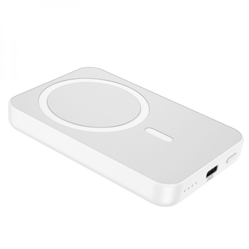 УМБ Power Bank Hoco J109 PD20W 5000mAh LED індикатор с підтримкою проводової та бездротової зарядки (Qi), технології MagSafe White