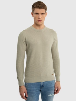 Sweter męski bawełniany Big Star Raidat L Zielony (5900714698270)