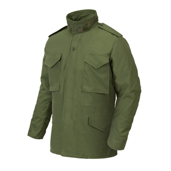 Куртка Helikon-Tex M65 - NyCo Sateen, Olive green S/Regular (KU-M65-NY-02)