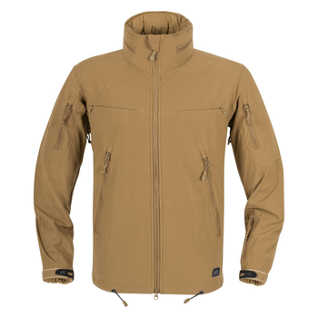 Куртка Helikon-Tex Cougar Qsa + Hid - Soft Shell Windblocker, Coyote L/Regular (KU-CGR-SM-11)