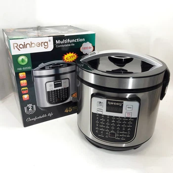 Мультиварка пароварка Rainberg RB-6209 45 программ 6л 1000W, Сенсорная мультиварка рисоварка