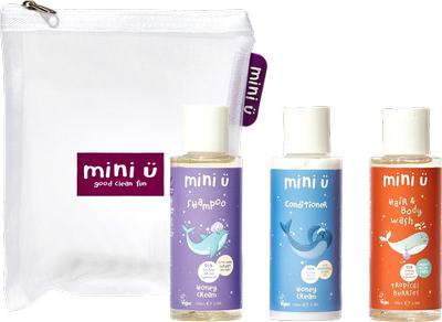 Zestaw do włosów Mini-U Hair & Skin Care szampon 100 ml + odżywka do włosów 100 ml + szampon 2 w 1 do włosów i ciała 100 ml (735346145442)