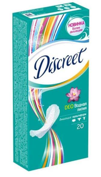 Щоденні гігієнічні прокладки Discreet Deo Water Lily 20 шт