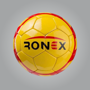 М'яч футбольний DXN(YW) Ronex(HUM), жовтий/червоний (RX-H1-YDX2)