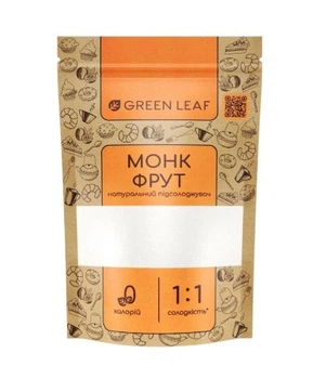 Цукрозамінник Монк Фрут (архат) GREEN LEAF, 250г