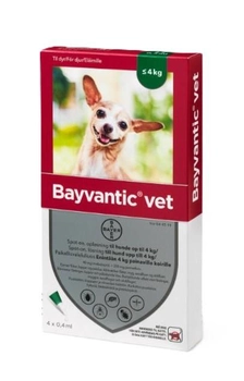 Краплі від кліщів Bayvantic Vet для собак under 4 кг (7046260445192)
