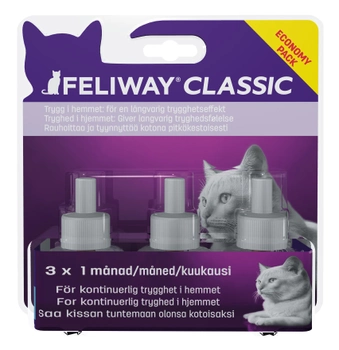Wymienny blok do dyfuzora aromatu Feliway Classic refill for diffusor 3 x 48 ml (3411112974115)