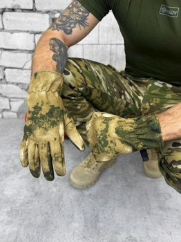 Зимние перчатки sofshell green с карабином 0 XL