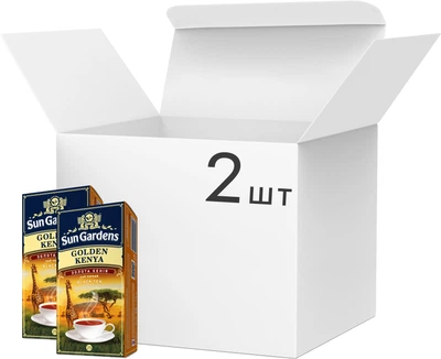 Упаковка Чая черного Sun Gardens Golden Kenya 2 шт по 25 пакетиков (4820082709068)