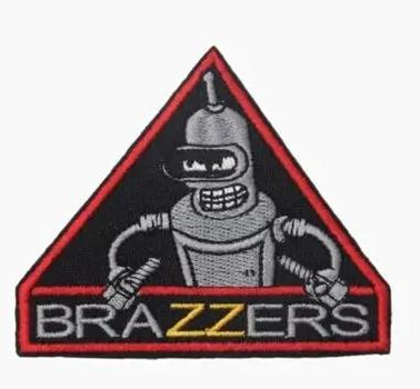 Шеврон патч " Brazzers " на липучці велкро